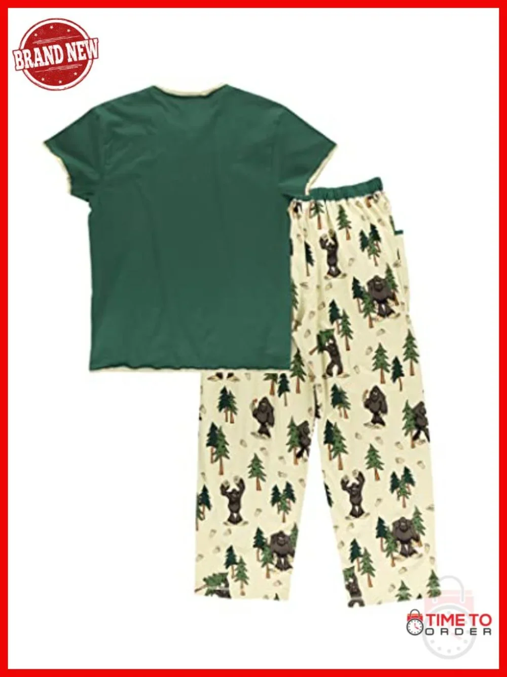Women's Cotton Pajama Set - Short Sleeve Top & Pants with Pockets